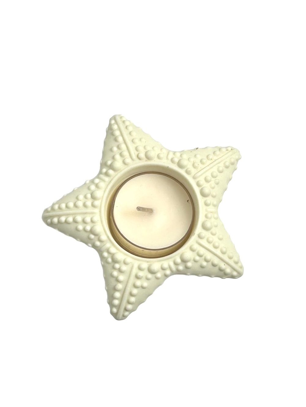 Partylite Sea Drifters Bisque Starfish Tealight Candleholder - Picture 2 of 6